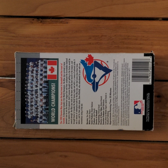 1992 oh Canada Toronto Blue Jays VHS - Picture 2 of 2